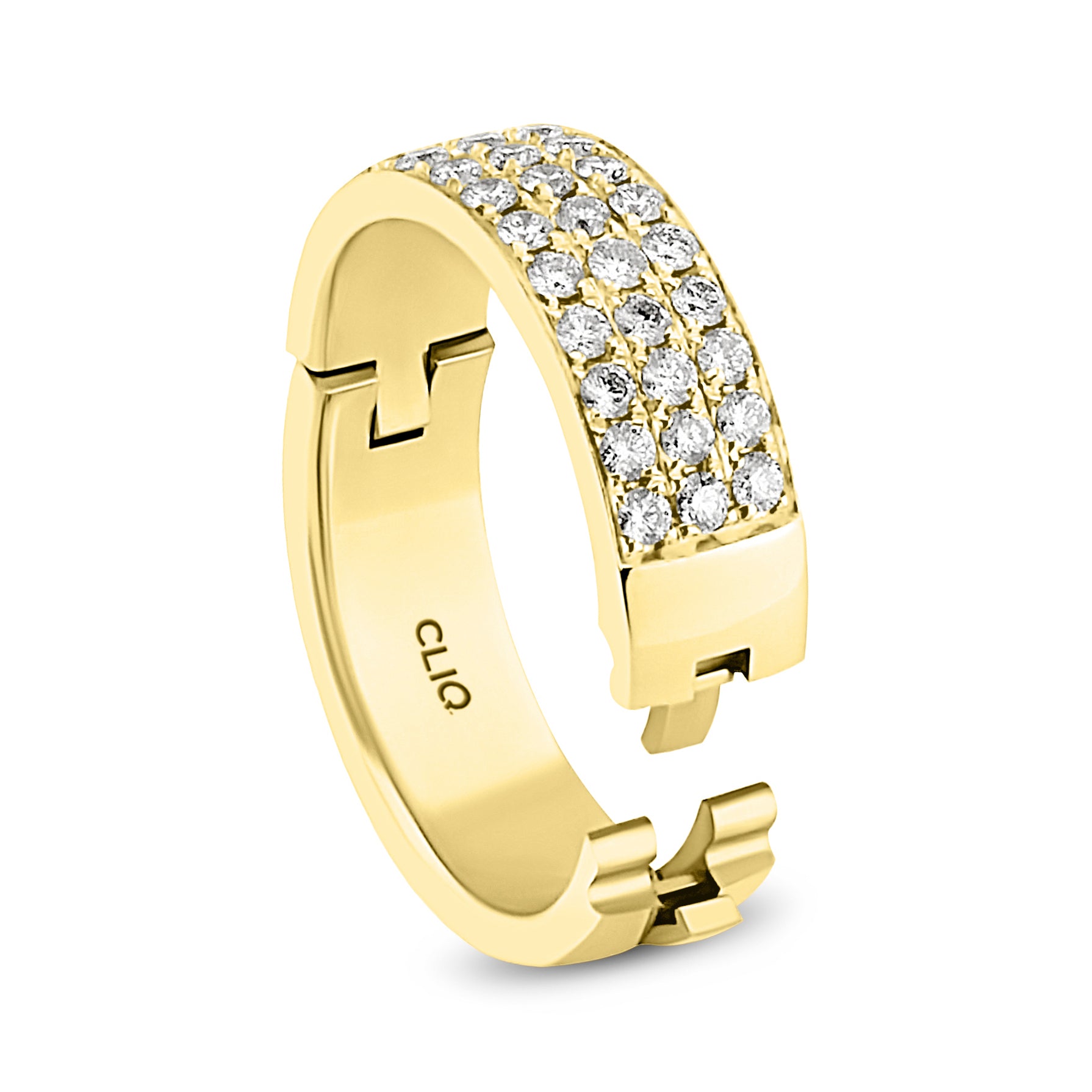 Fifth Ave. Three Row Diamond Band