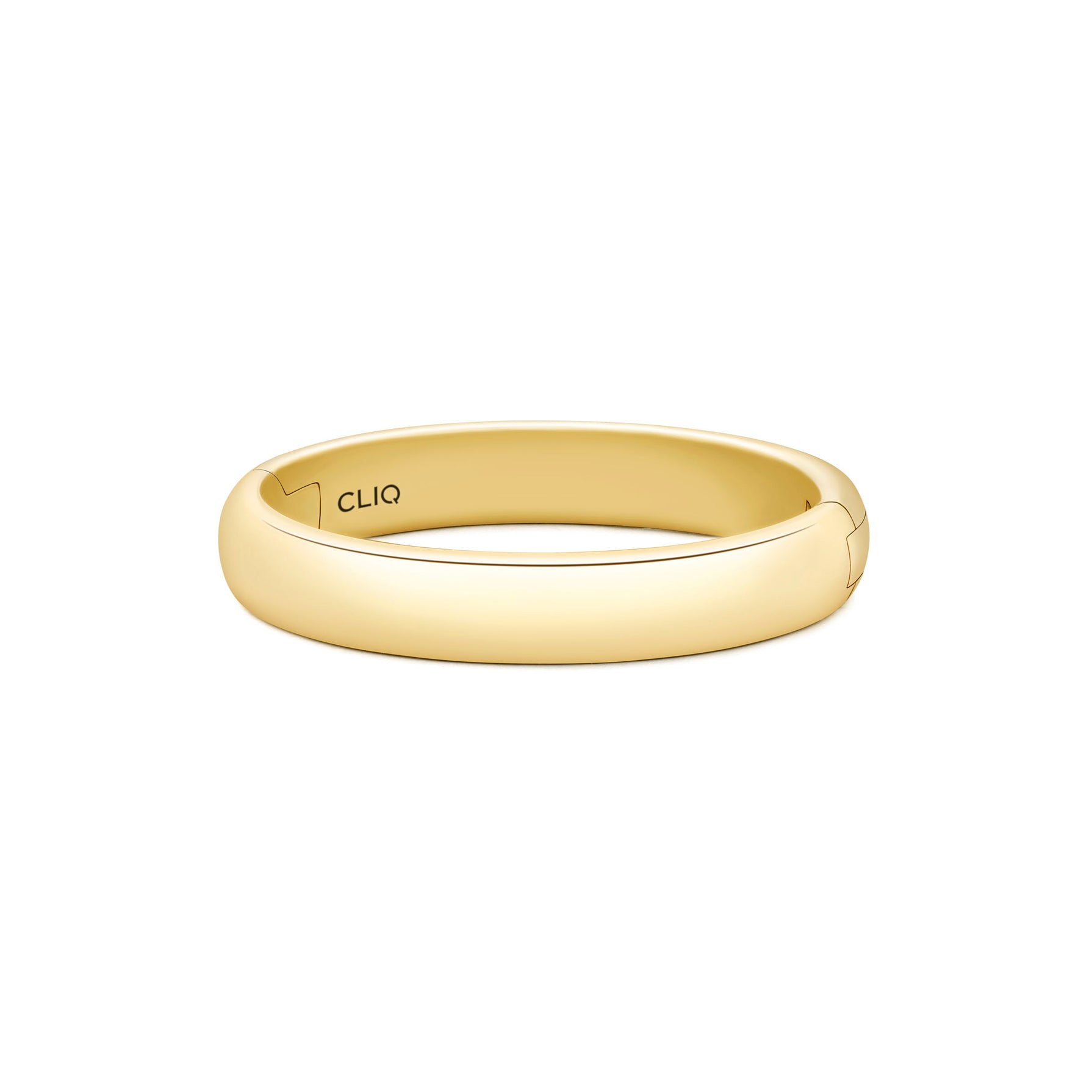 CLIQ Classic Knife Edge band in yellow gold