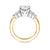 Lombard Diamond Engagement Ring with Side Stones