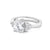 Lombard Diamond Engagement Ring with Side Stones