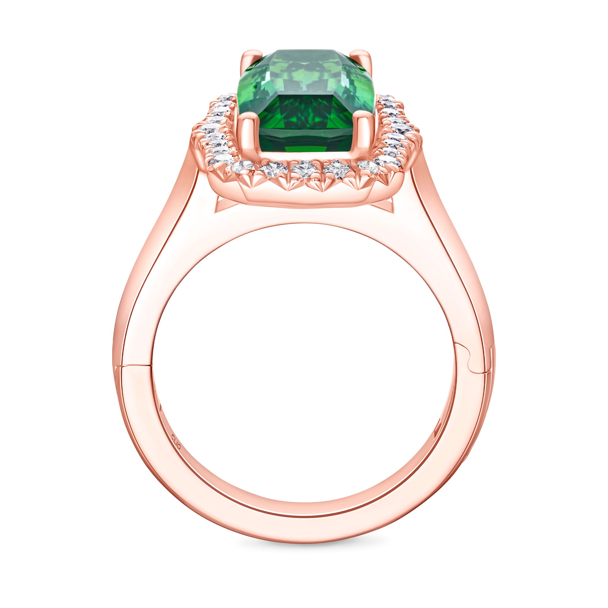 Fern Tourmaline + Diamond Cocktail Ring