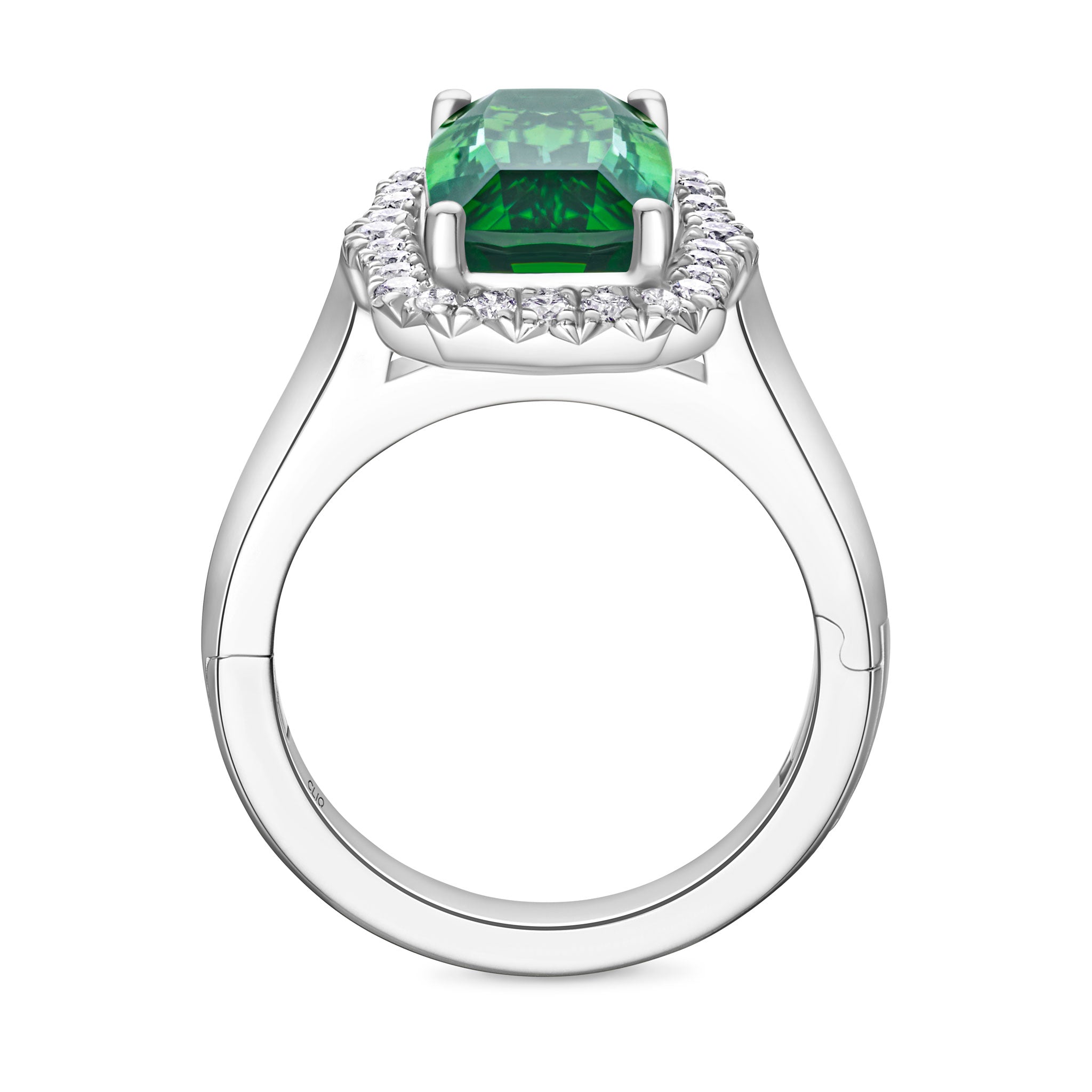 Fern Tourmaline + Diamond Cocktail Ring