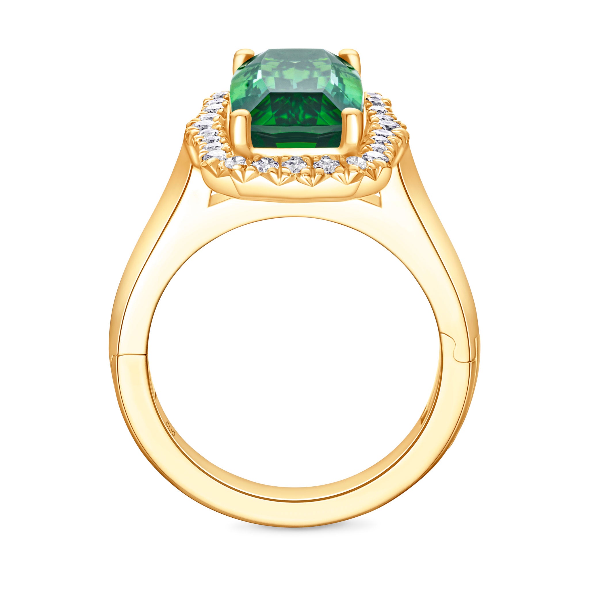 Fern Tourmaline + Diamond Cocktail Ring