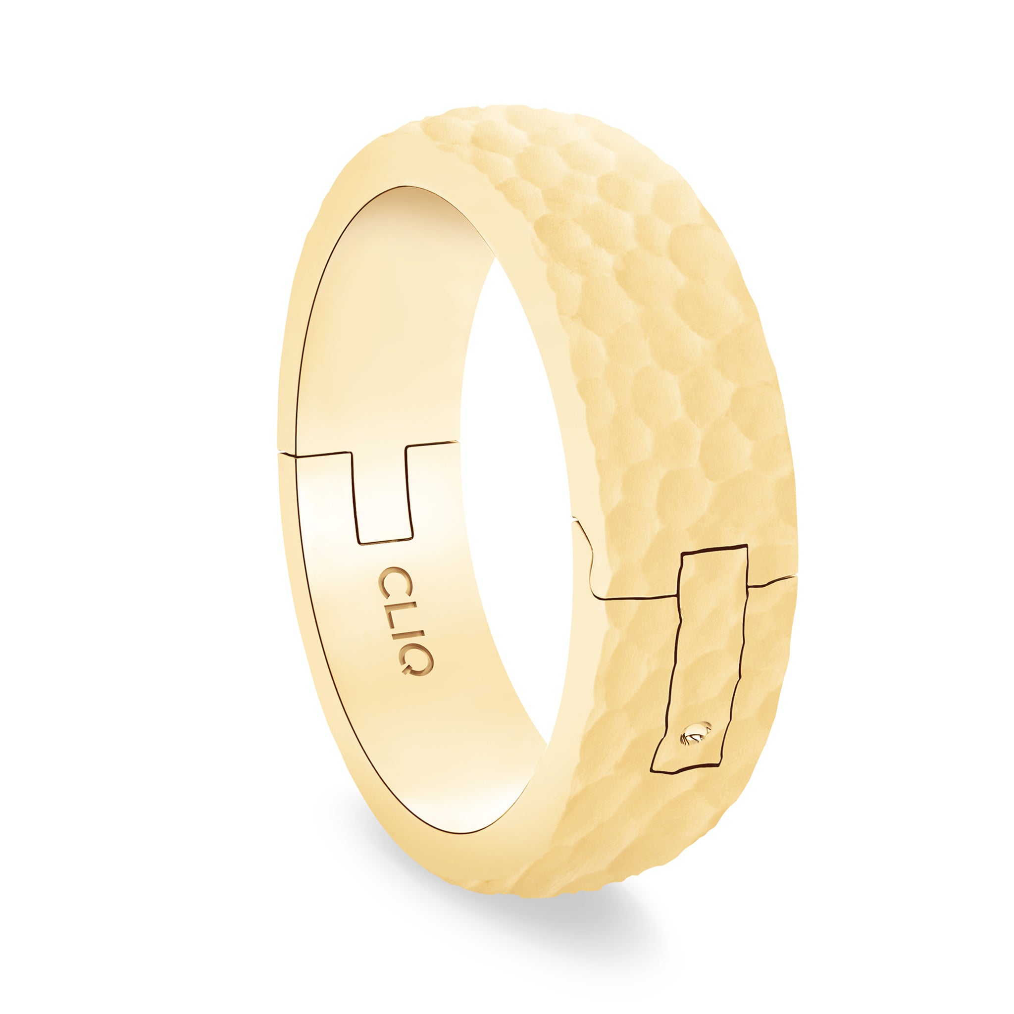 Classic Band with Hammered Finish, 6mm