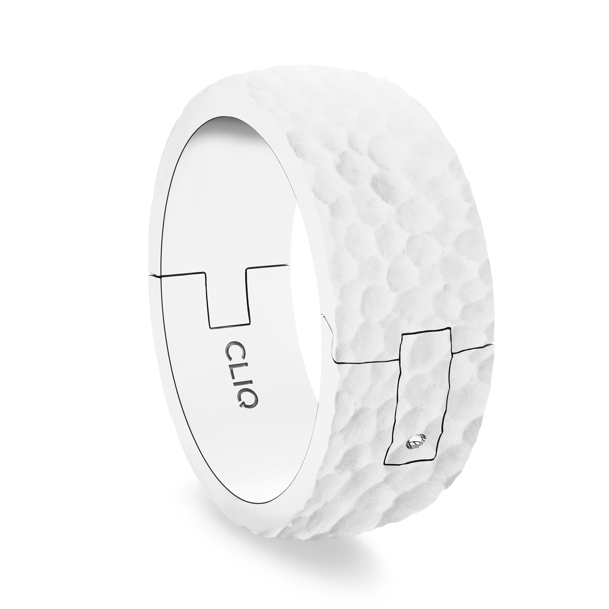 Classic Band with Hammered Finish, 8mm