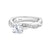 Ridley Solitaire Engagement Ring with Side Stones