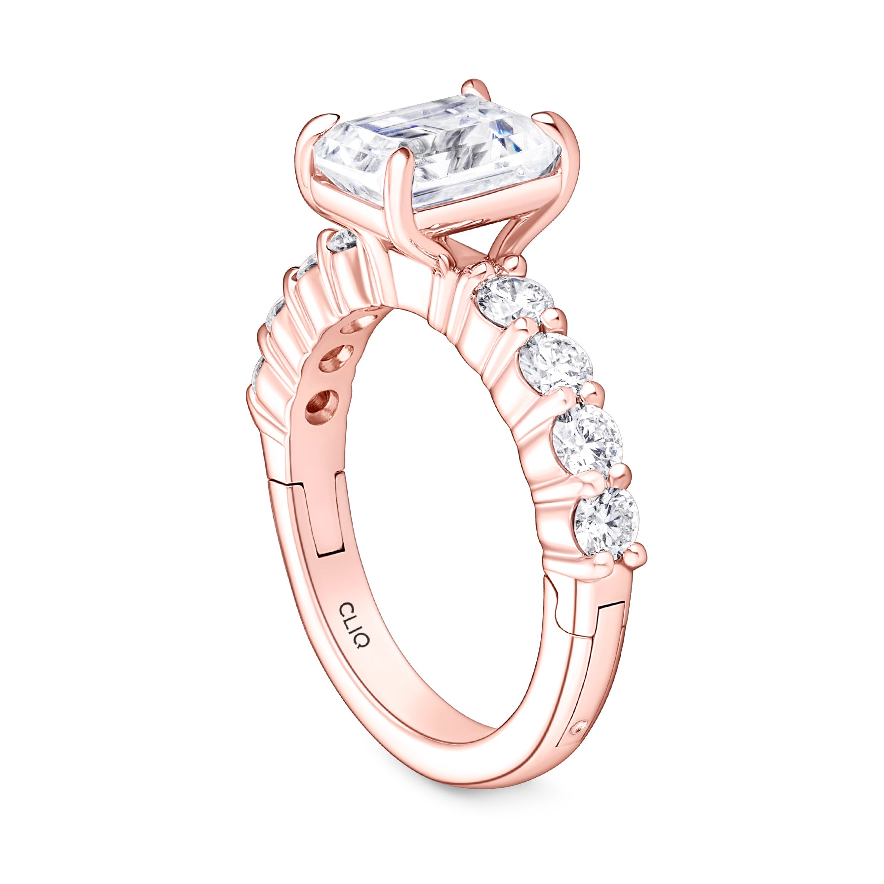 Ainsley Engagement Ring with Side Stones