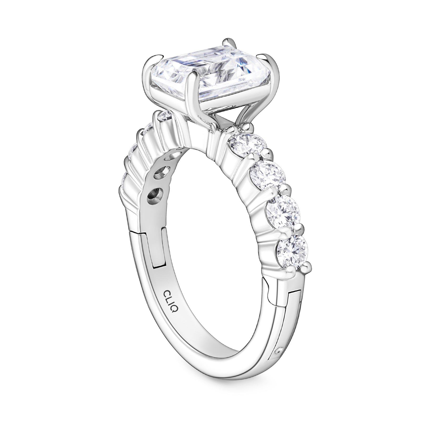 Ainsley Engagement Ring with Side Stones