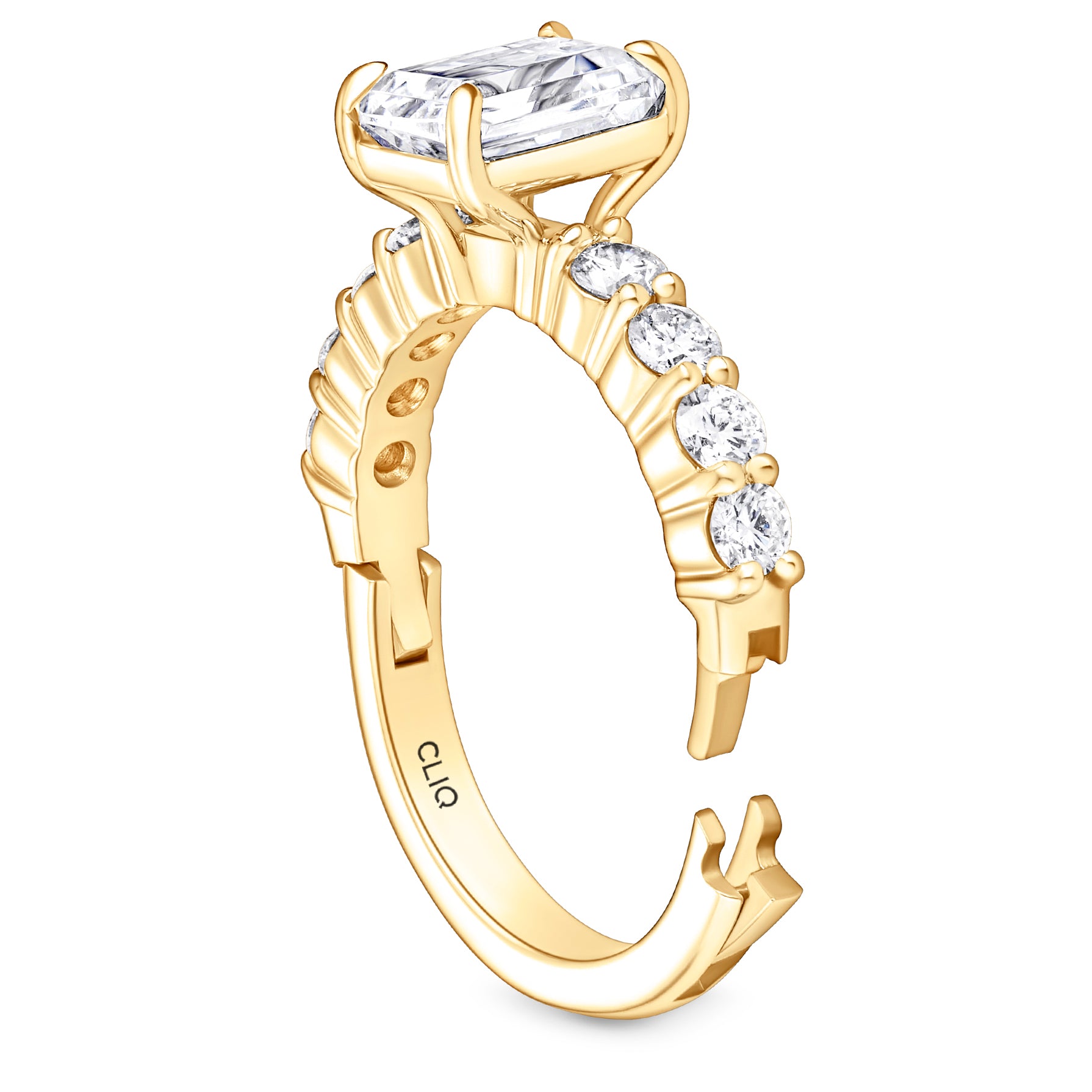 Ainsley Engagement Ring with Side Stones