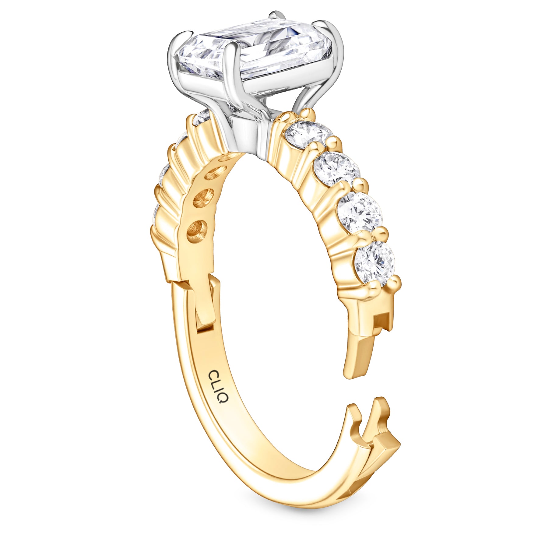 Ainsley Engagement Ring with Side Stones