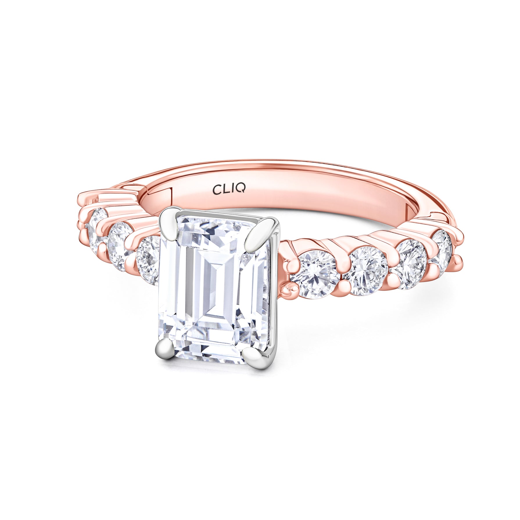 Ainsley Engagement Ring with Side Stones