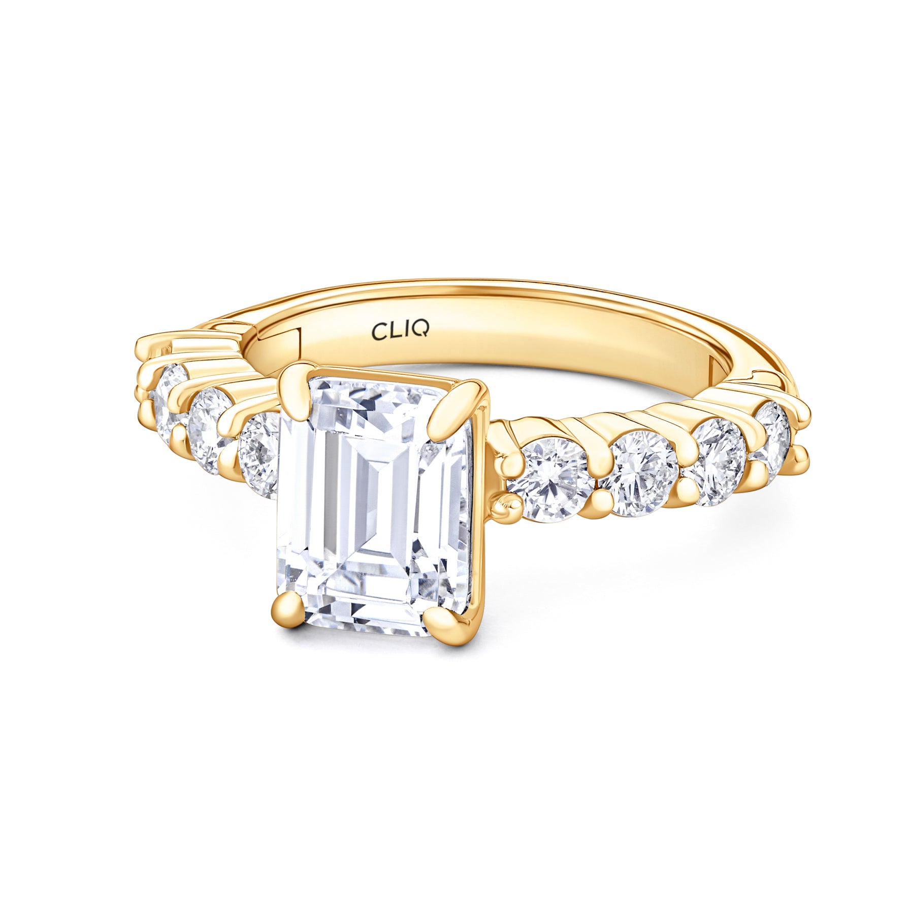 Ainsley Engagement Ring with Side Stones