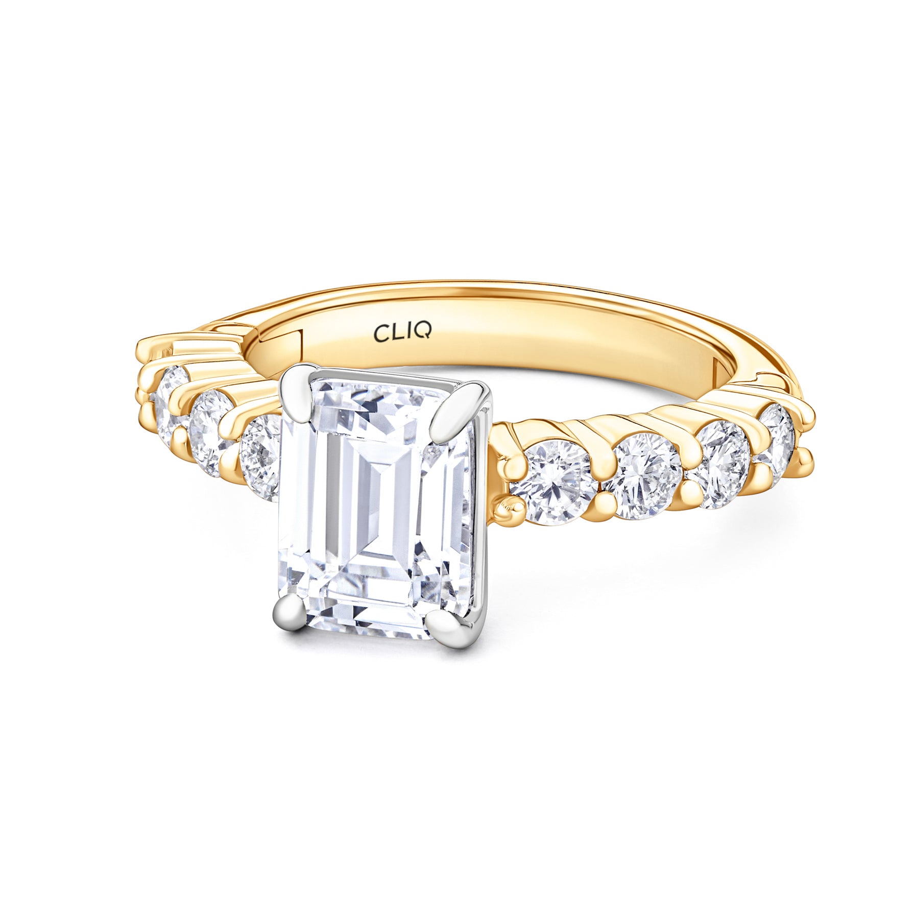 Ainsley Engagement Ring with Side Stones