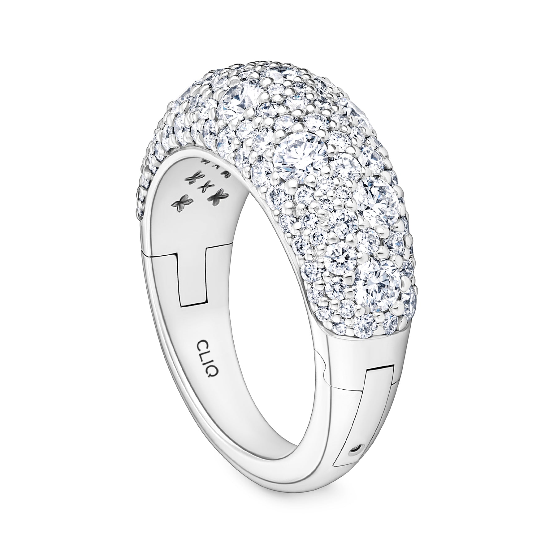 Verbier Domed Pavé Diamond Band