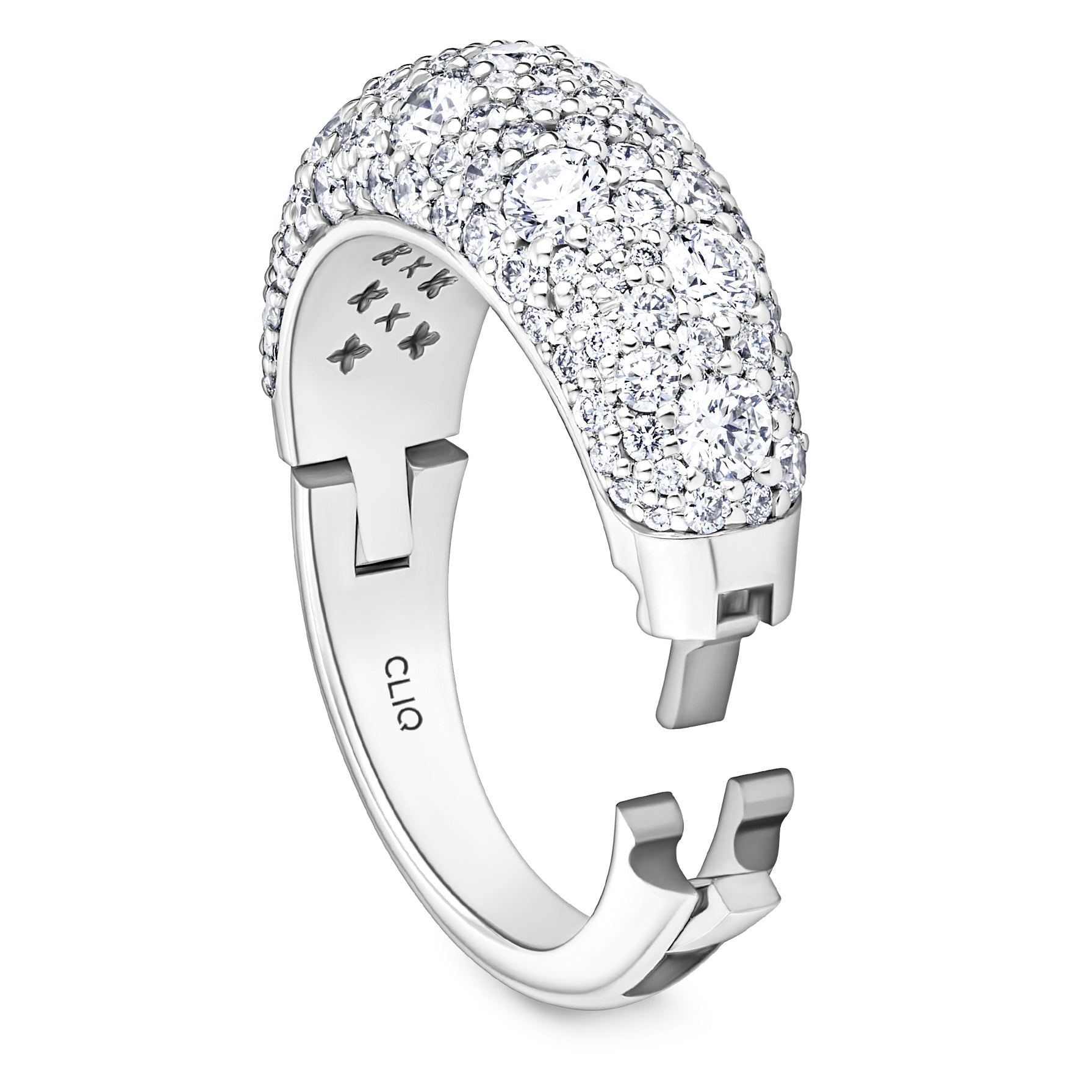 Verbier Domed Pavé Diamond Band