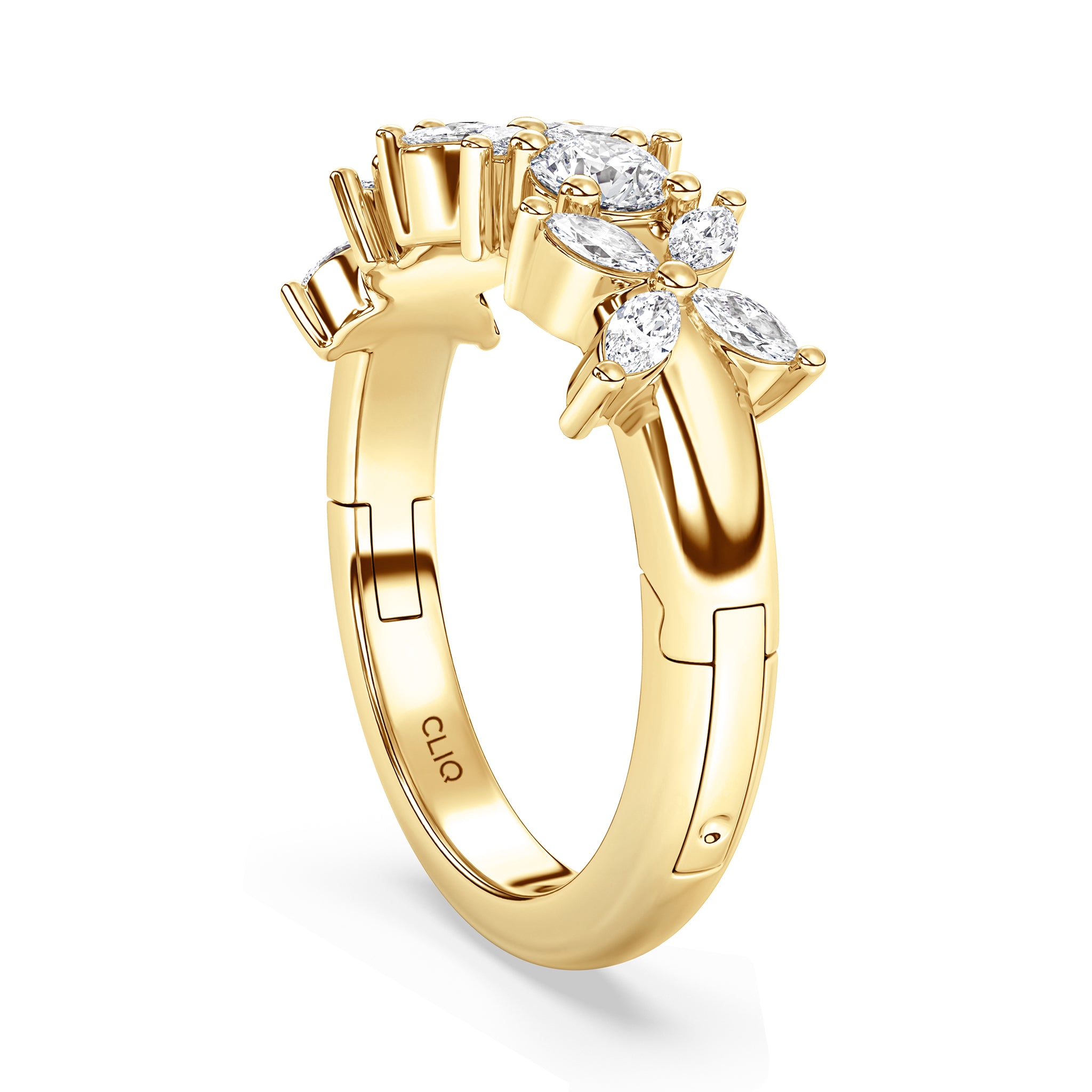 La Fleur Mixed Cut Diamond Band