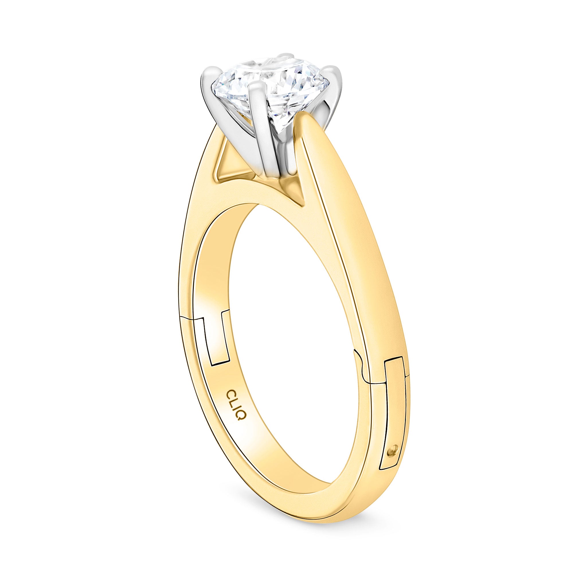 SoftPointe Cathedral Solitaire Engagement Ring