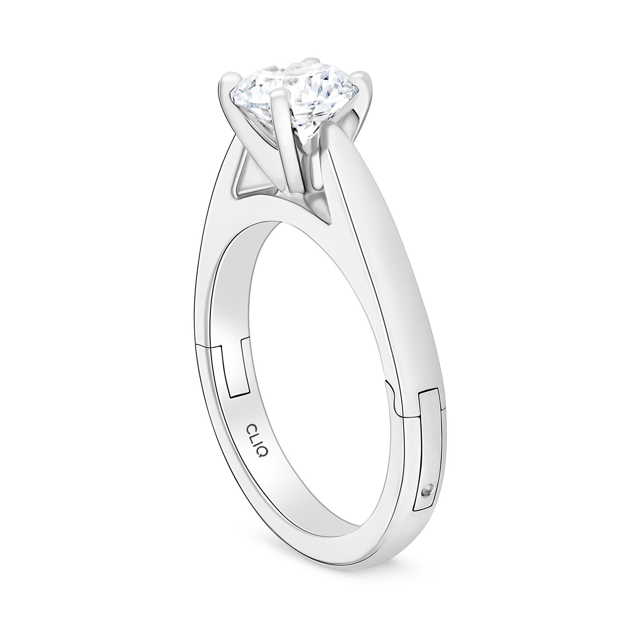 SoftPointe Cathedral Solitaire Engagement Ring