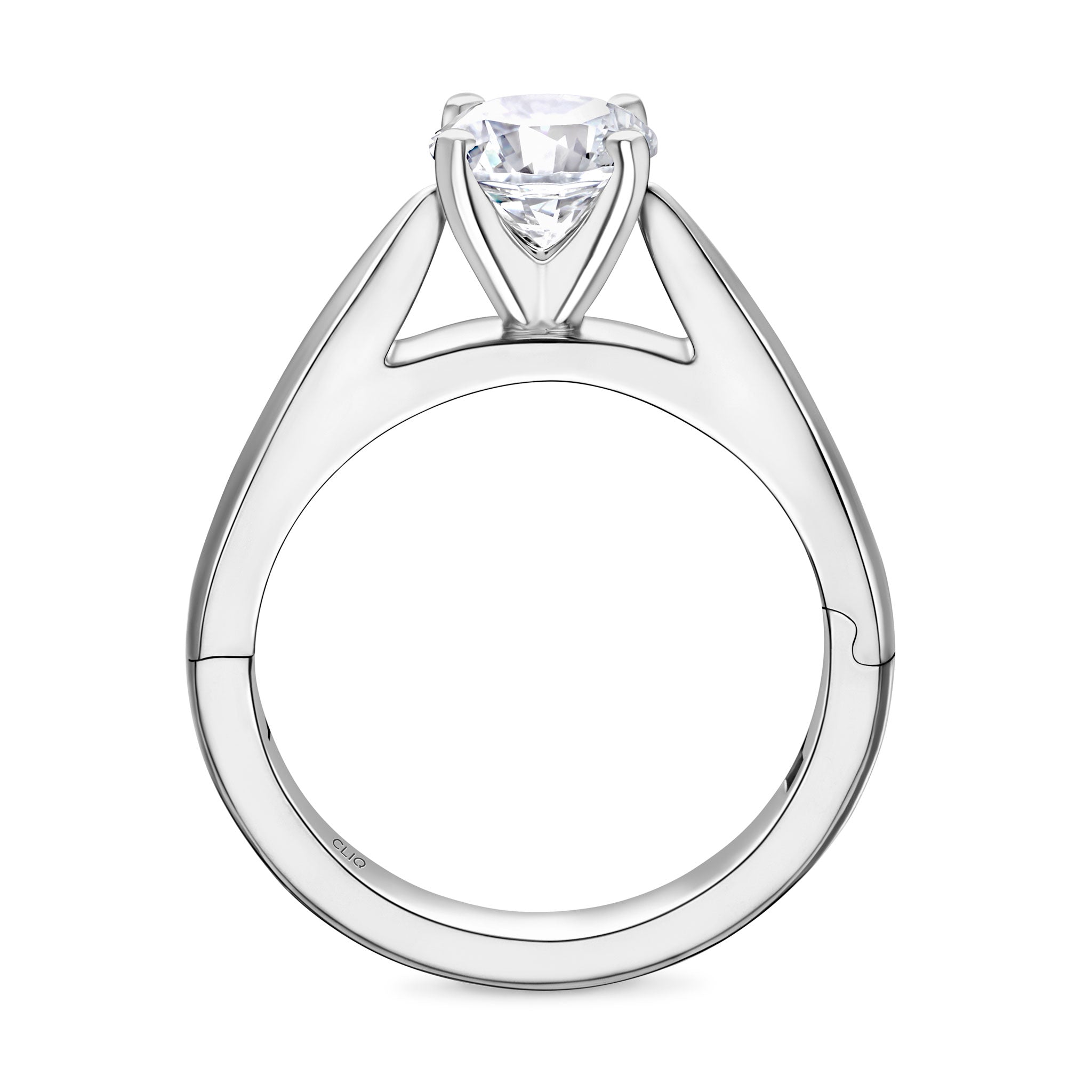 SoftPointe Cathedral Solitaire Engagement Ring