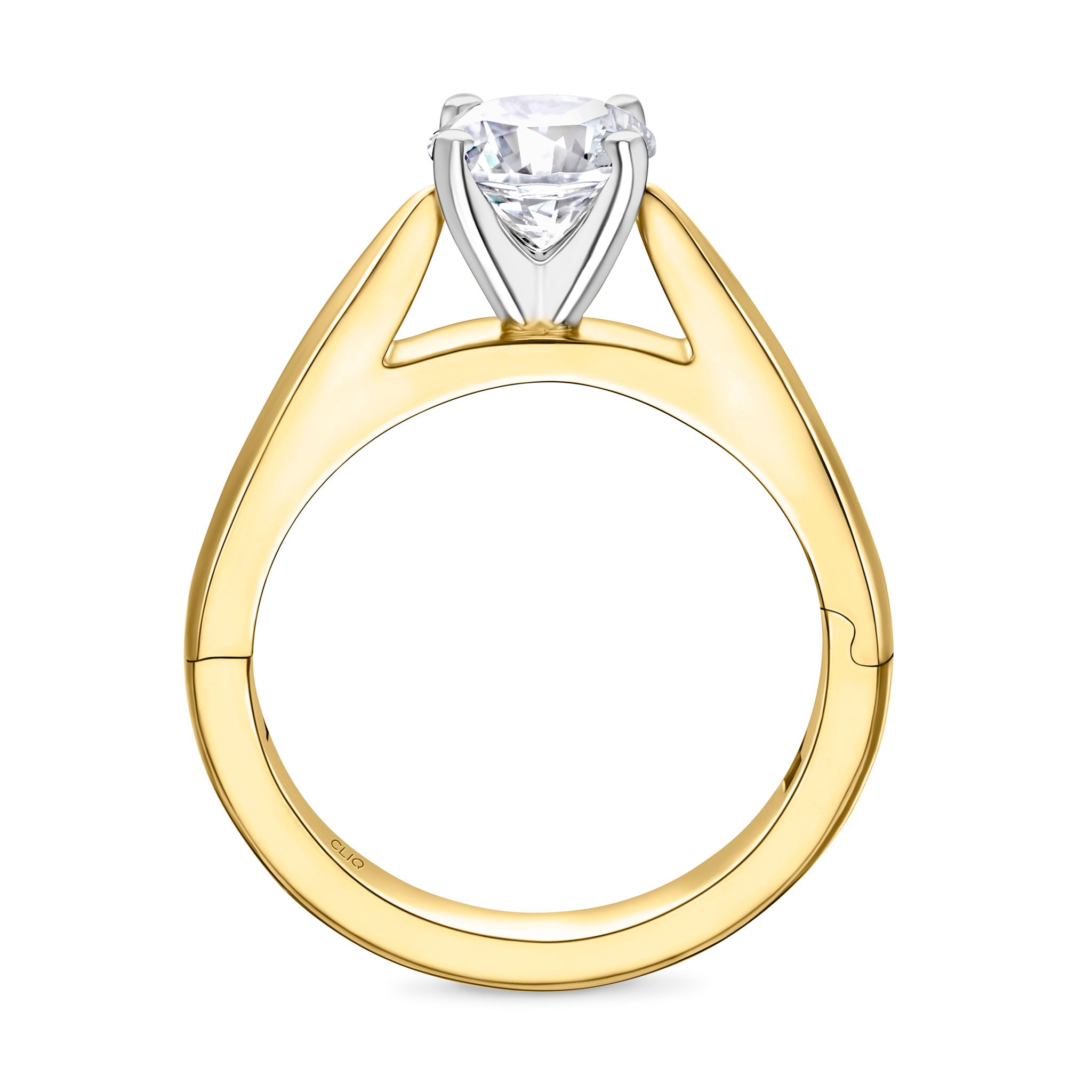 SoftPointe Cathedral Solitaire Engagement Ring