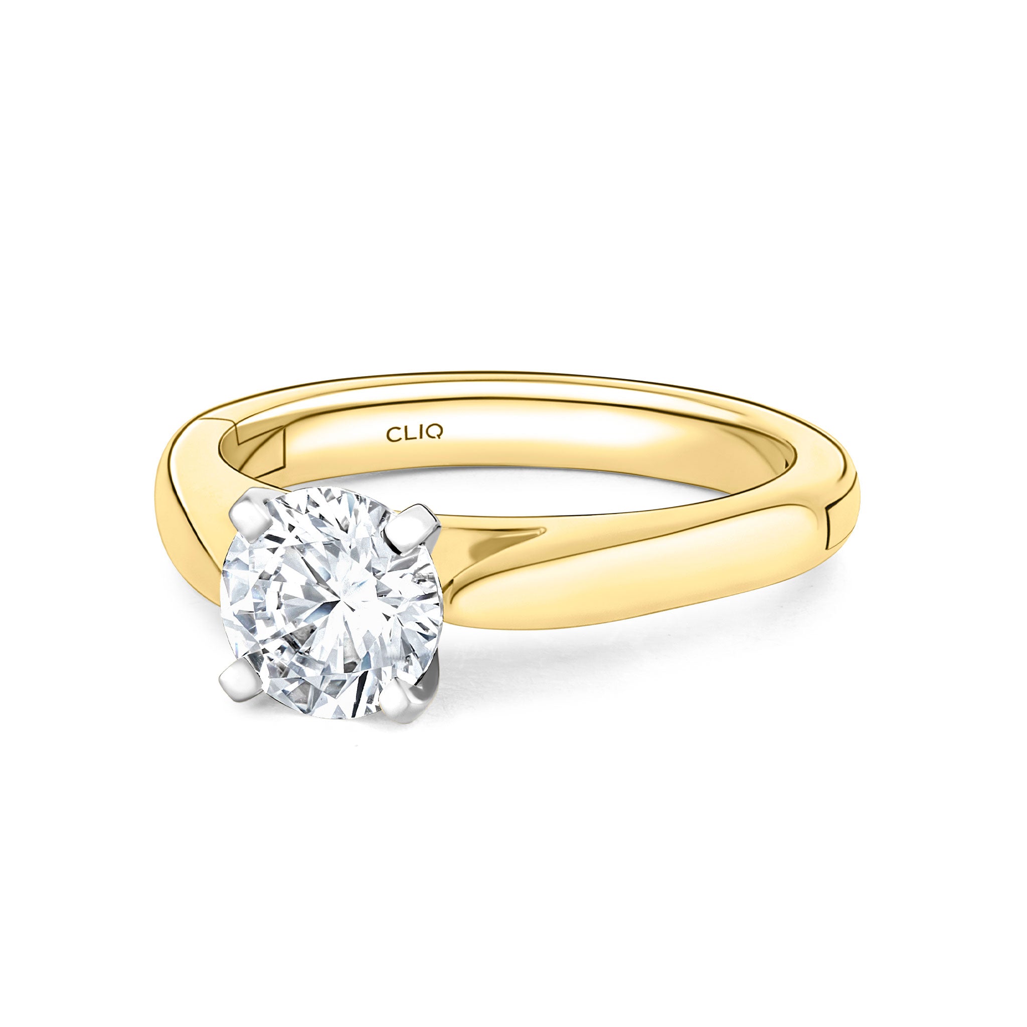 SoftPointe Cathedral Solitaire Engagement Ring