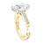 Privé Emerald Cut Solitaire Engagement Ring with Side Stones