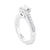 Privé Solitaire Engagement Ring with Side Stones