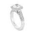 Estate Pavé Engagement Ring with Side Stones