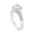 Lisa Pavé Engagement Ring with Side Stones