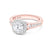 St. Tropez Solitaire Engagement Ring with Side Stones