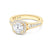 St. Tropez Solitaire Engagement Ring with Side Stones