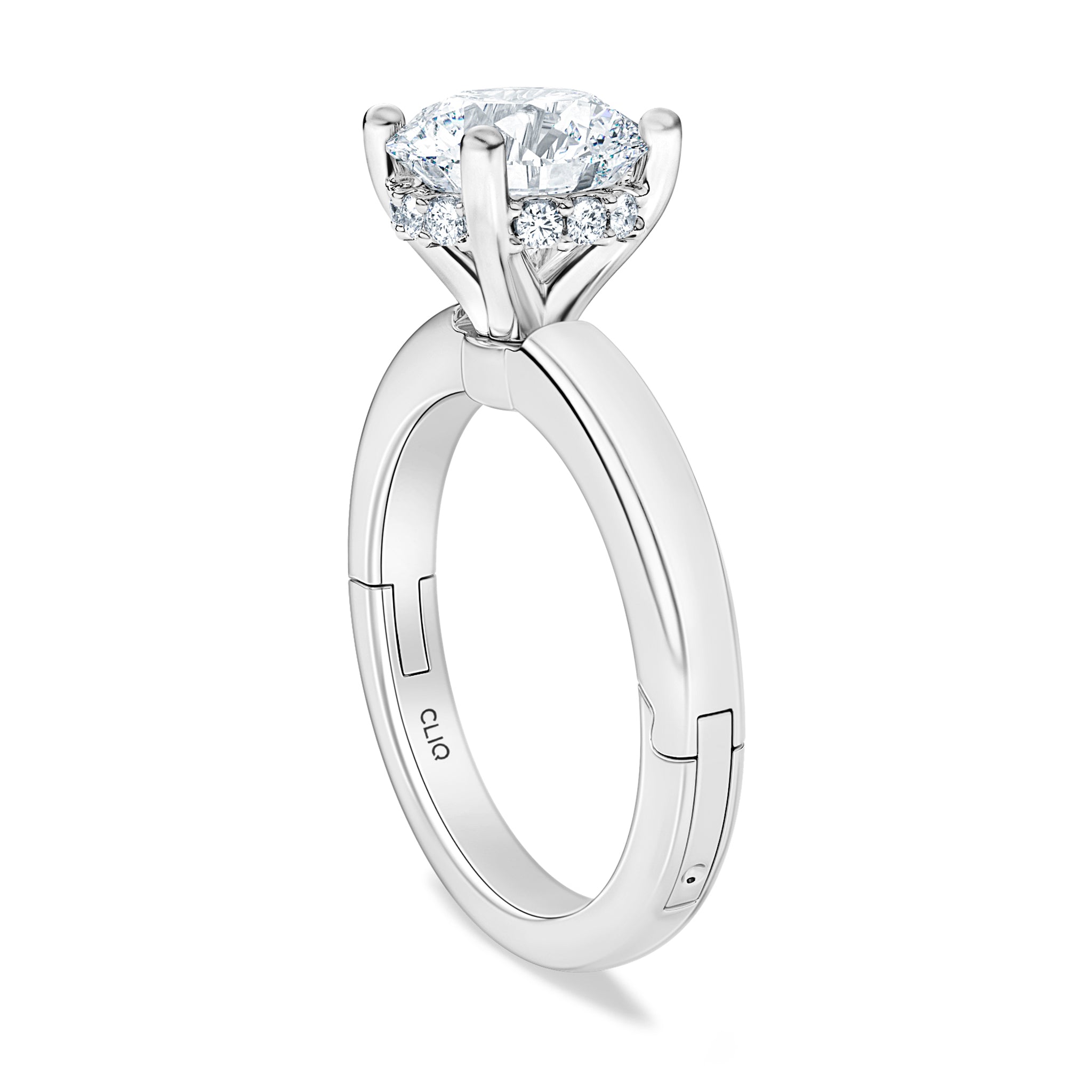 Julian Hidden Halo Solitaire Engagement Ring