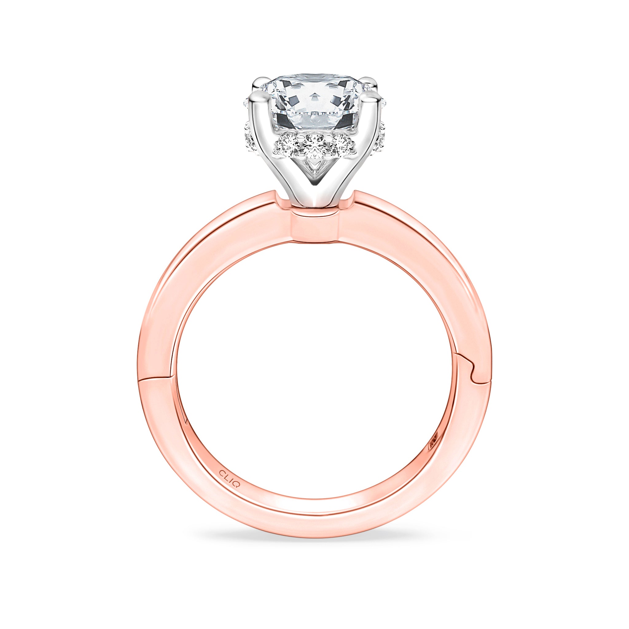 Julian Hidden Halo Solitaire Engagement Ring