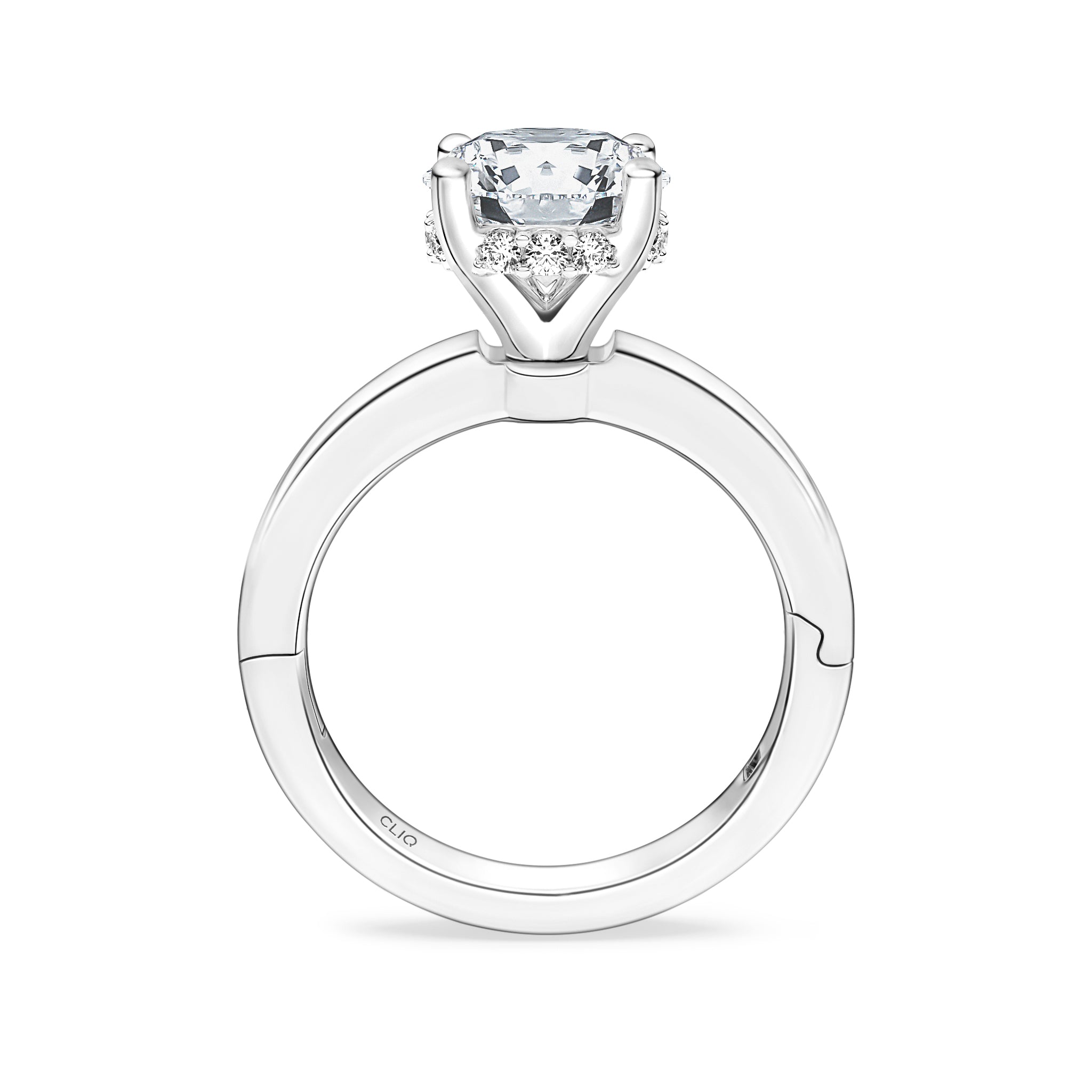 Julian Hidden Halo Solitaire Engagement Ring