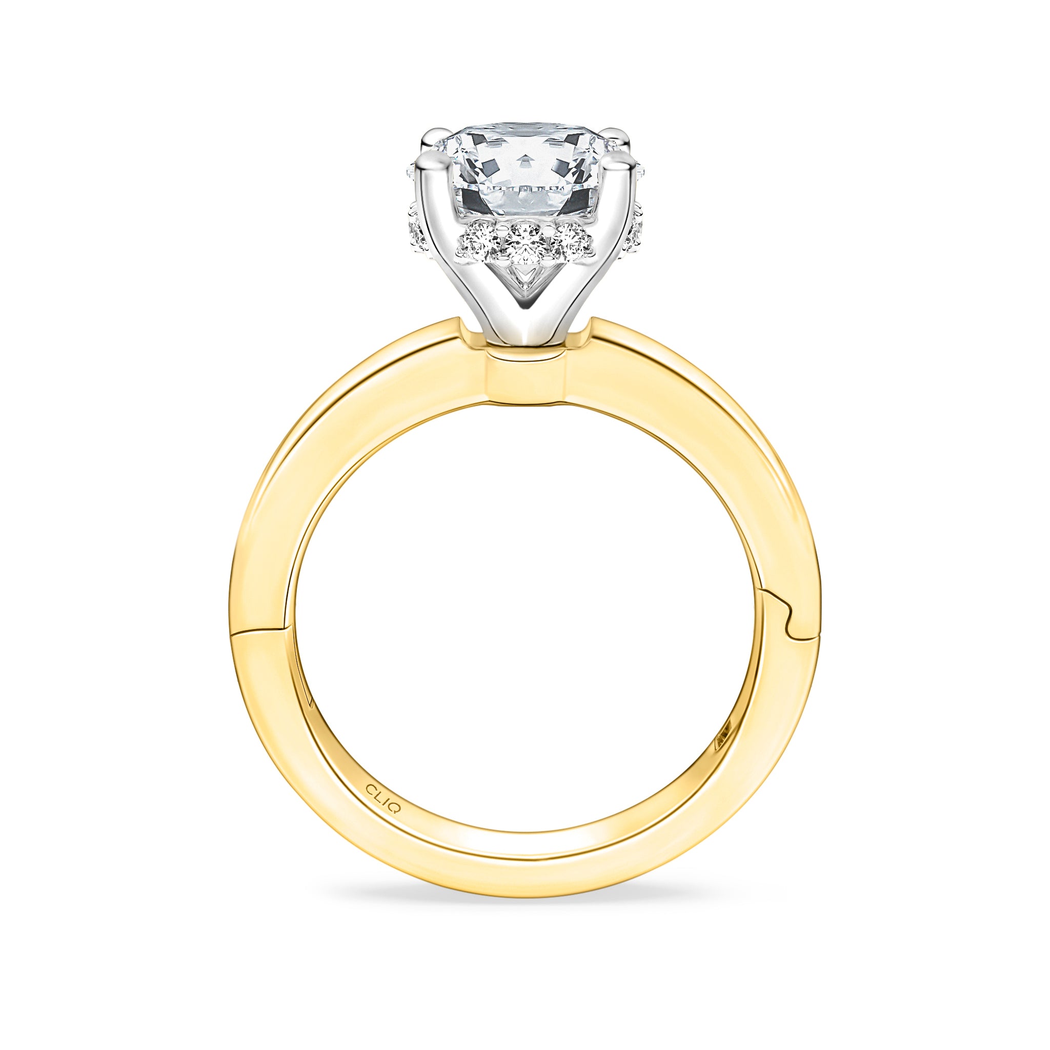 Julian Hidden Halo Solitaire Engagement Ring