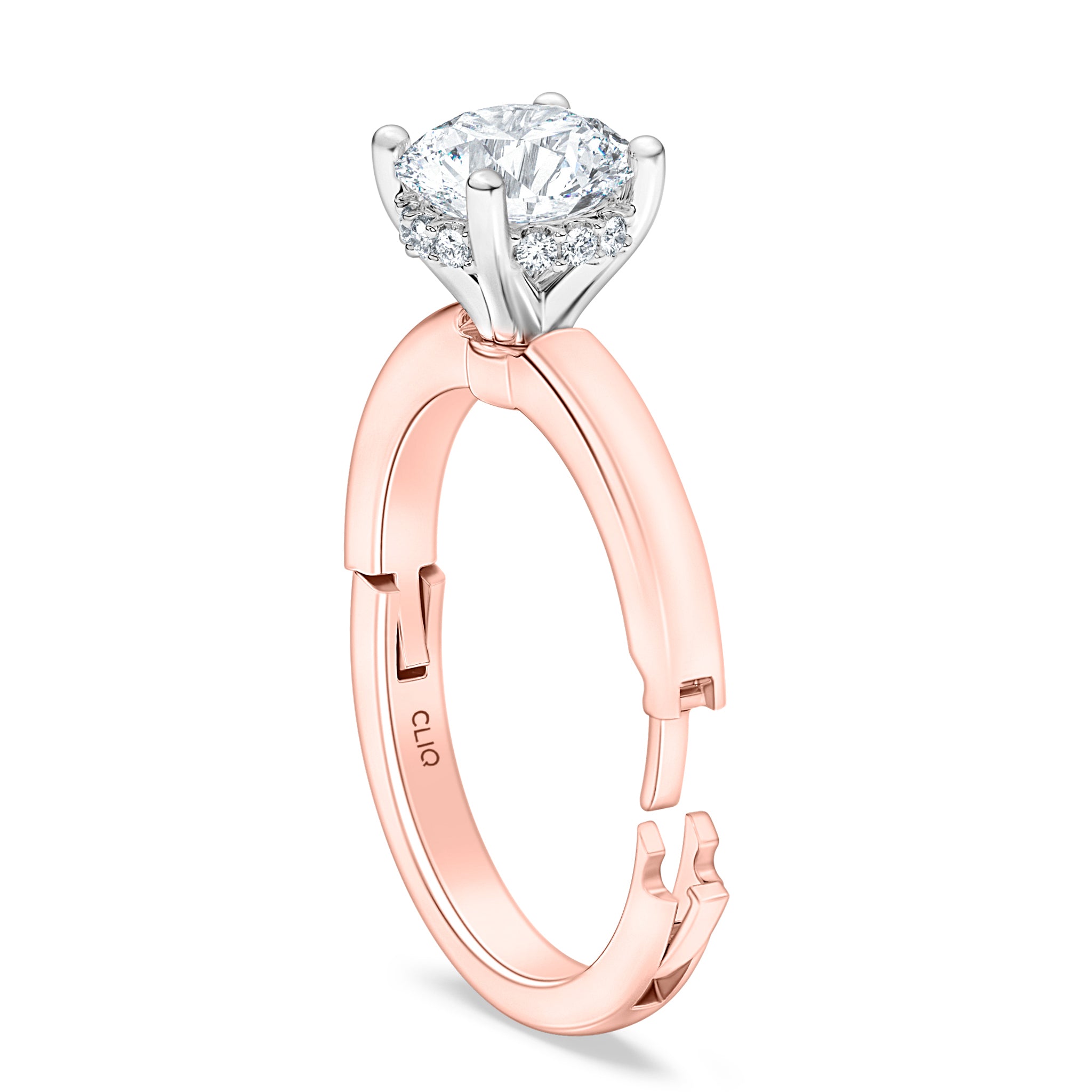 Julian Hidden Halo Solitaire Engagement Ring