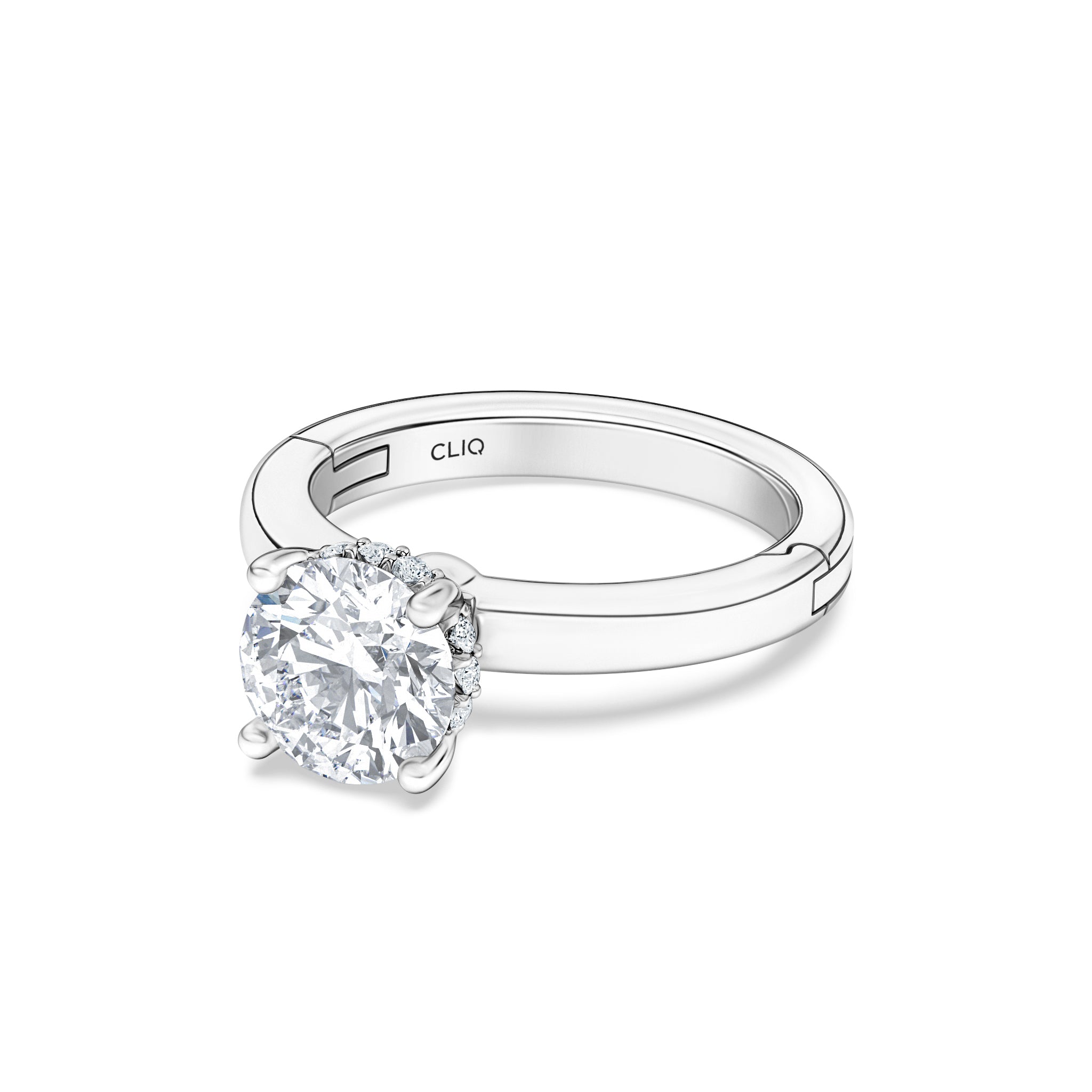 Julian Hidden Halo Solitaire Engagement Ring