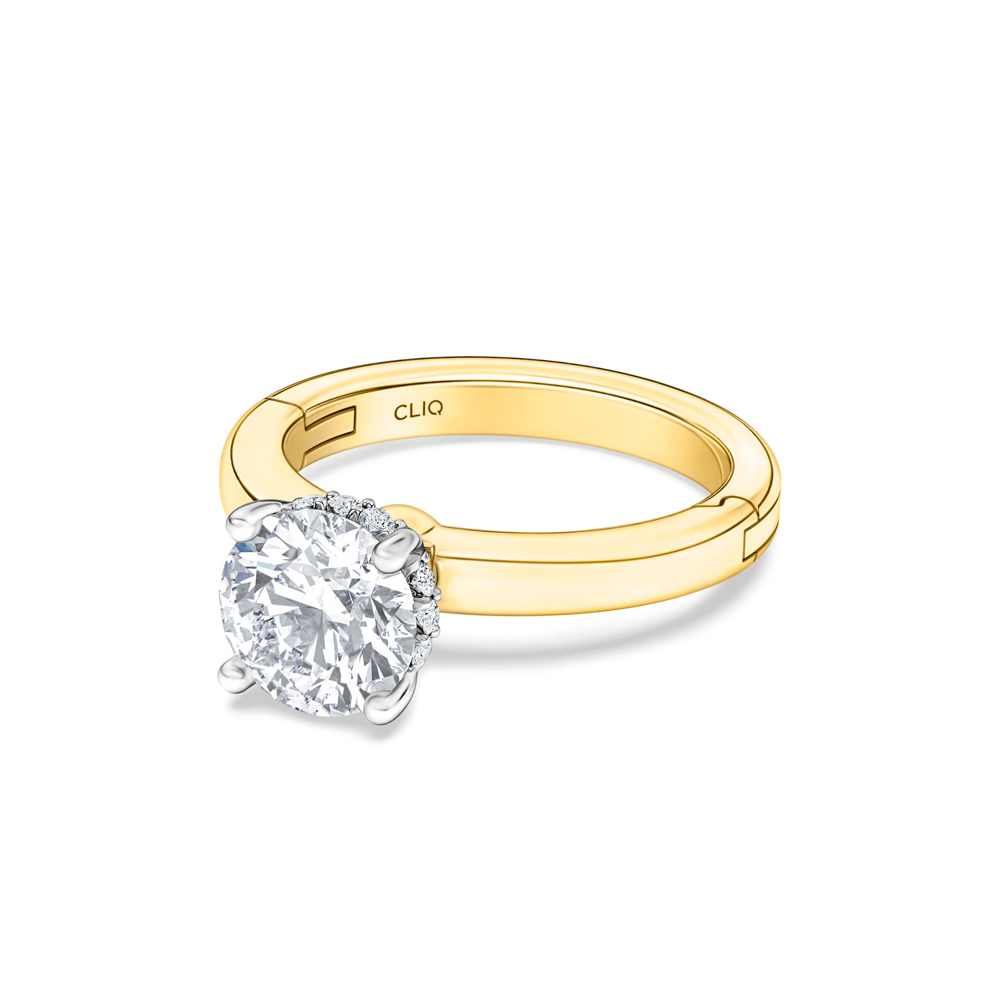 Julian Hidden Halo Solitaire Engagement Ring