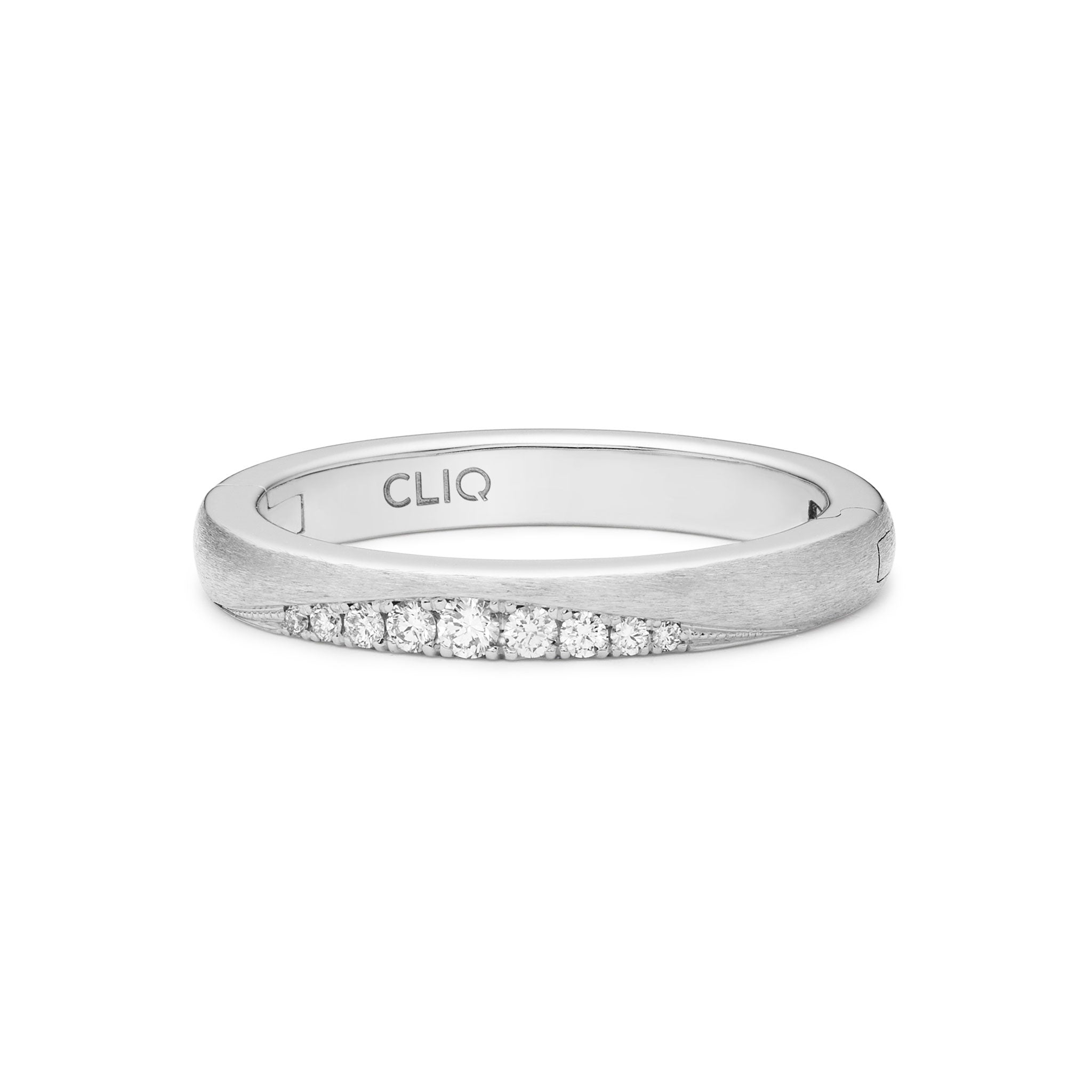 Laurel Diamond Band with Matte Finish