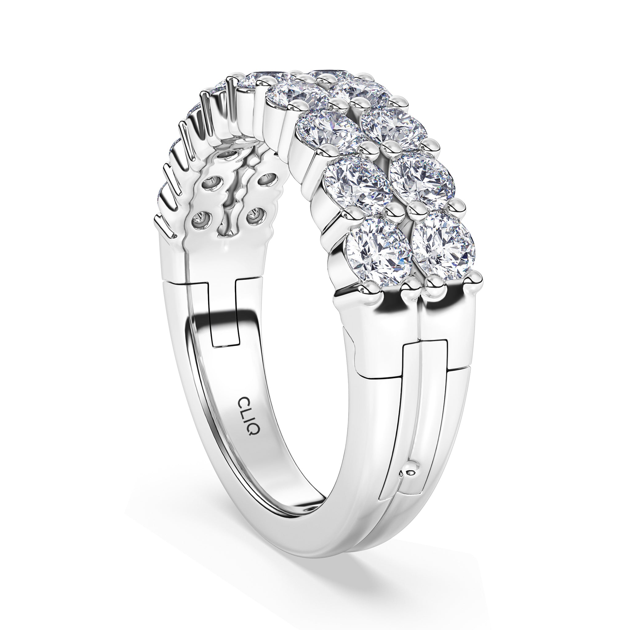 Essex Double Row Diamond Band