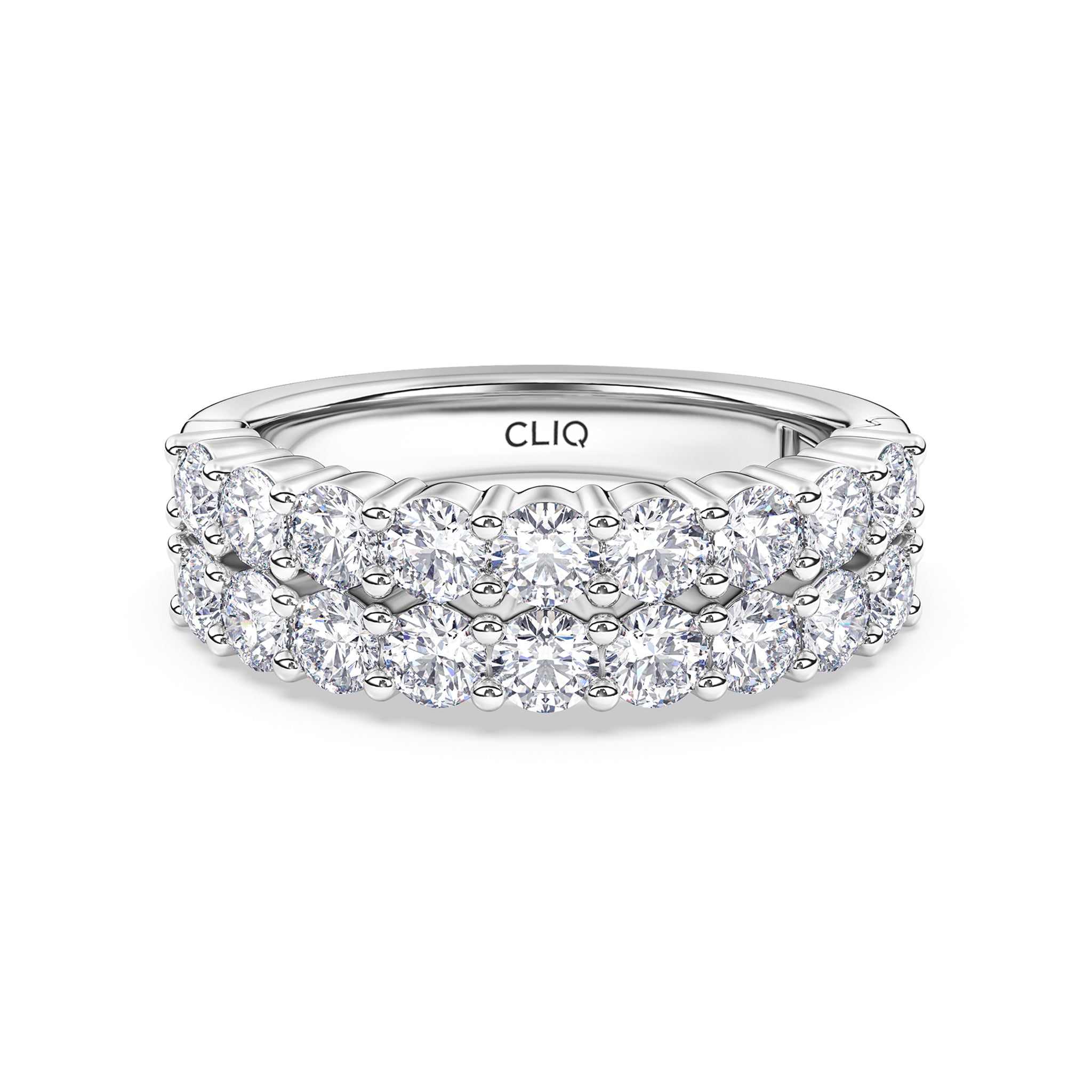 Essex Double Row Diamond Band