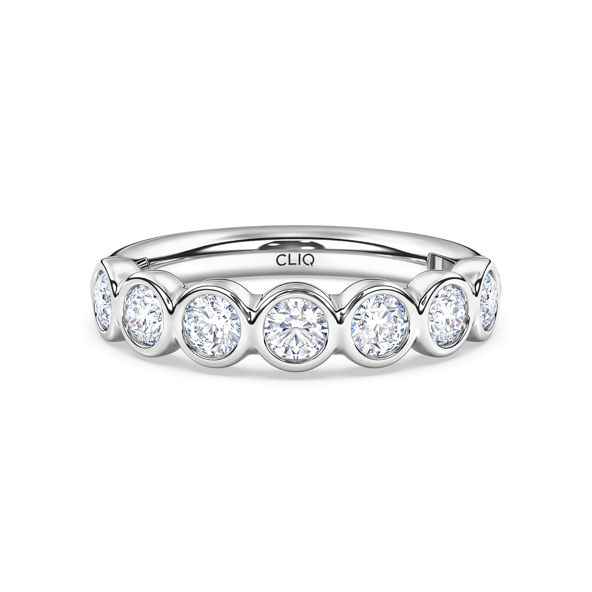 Harper 7-Stone Bezel Set Diamond Band