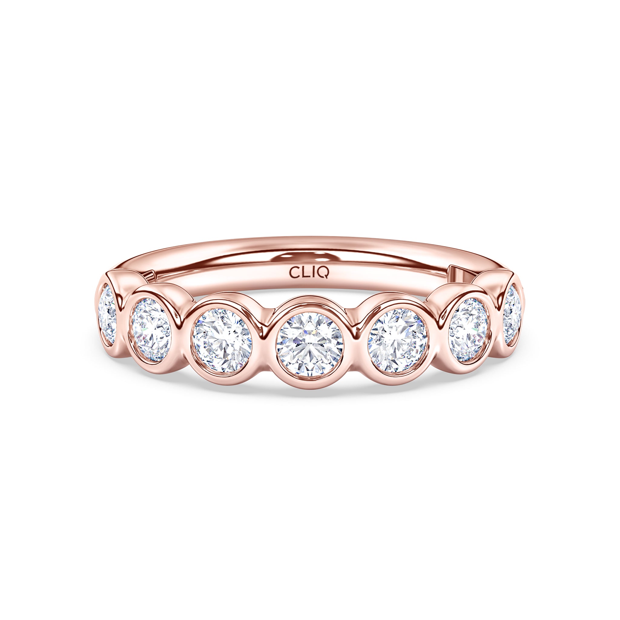 Harper 7-Stone Bezel Set Diamond Band