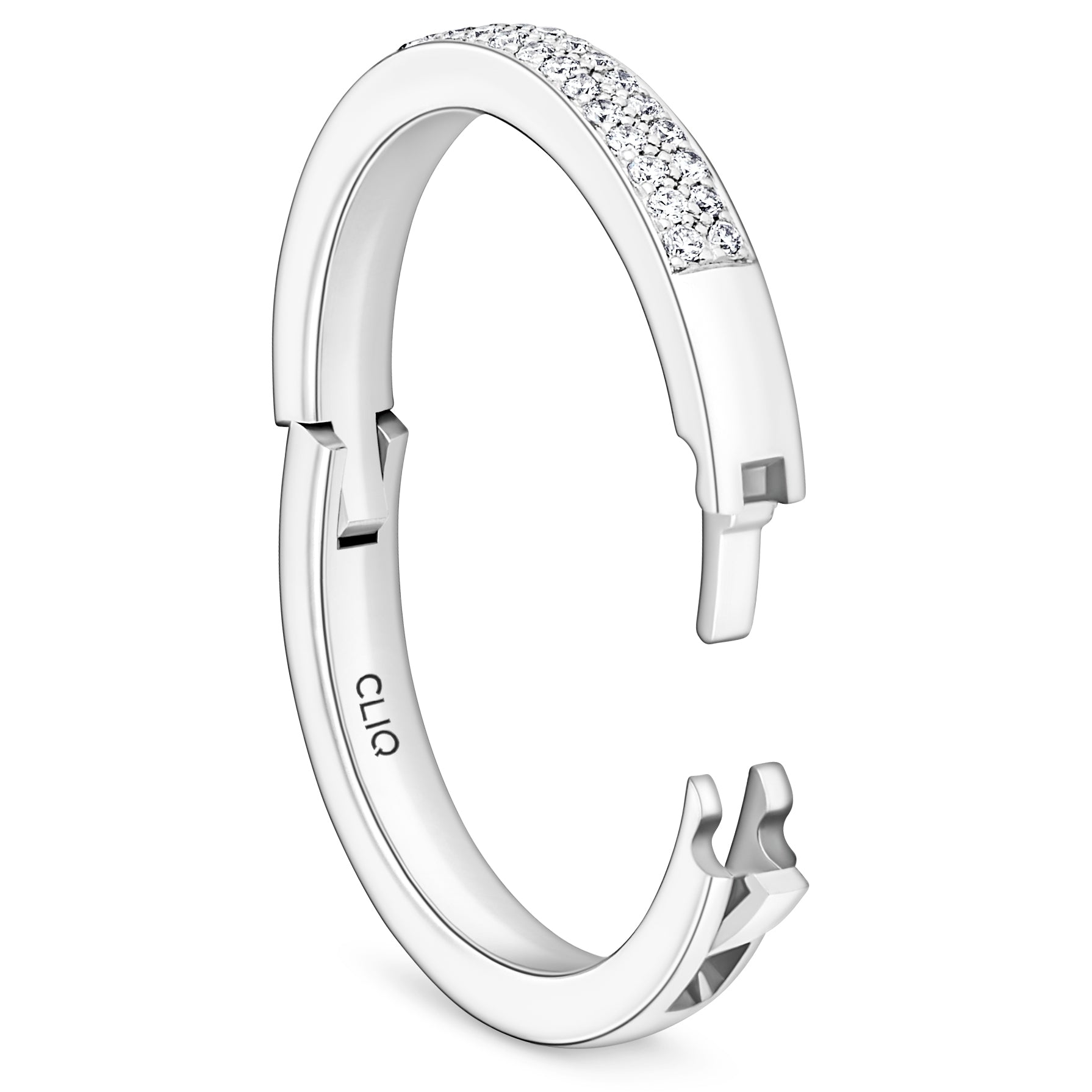 Bella Micro Pavé Double Row Diamond Band