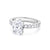 Camden Halo Engagement Ring with Side Stones