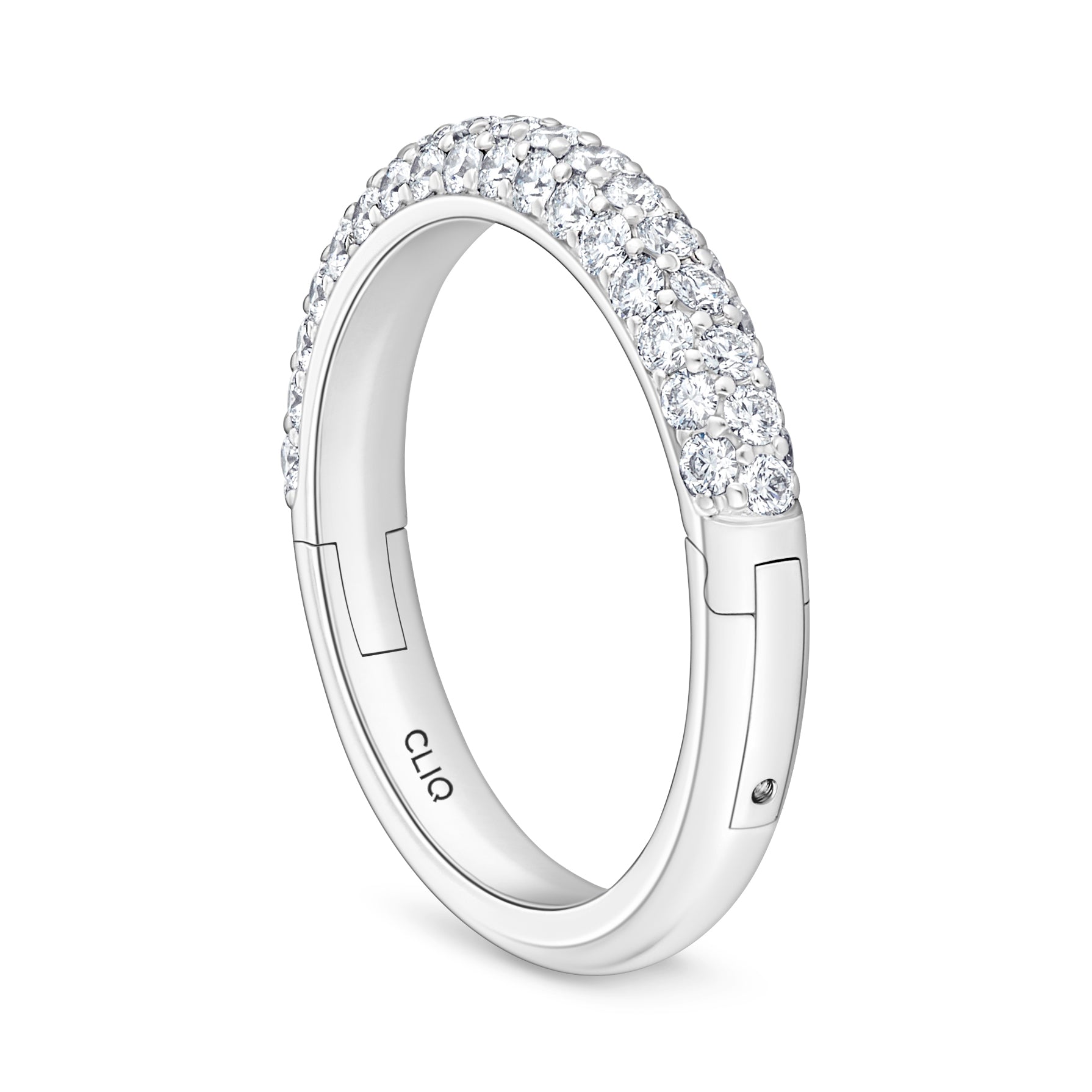 Cecily Domed Pavé Diamond Band