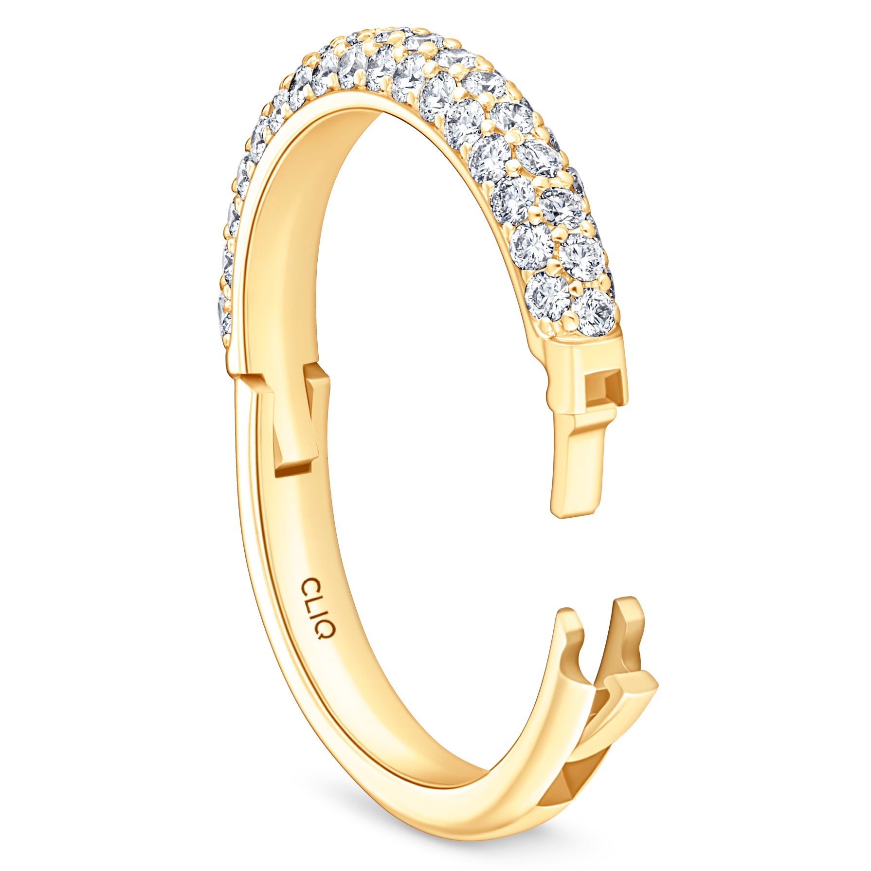 Cecily Domed Pavé Diamond Band