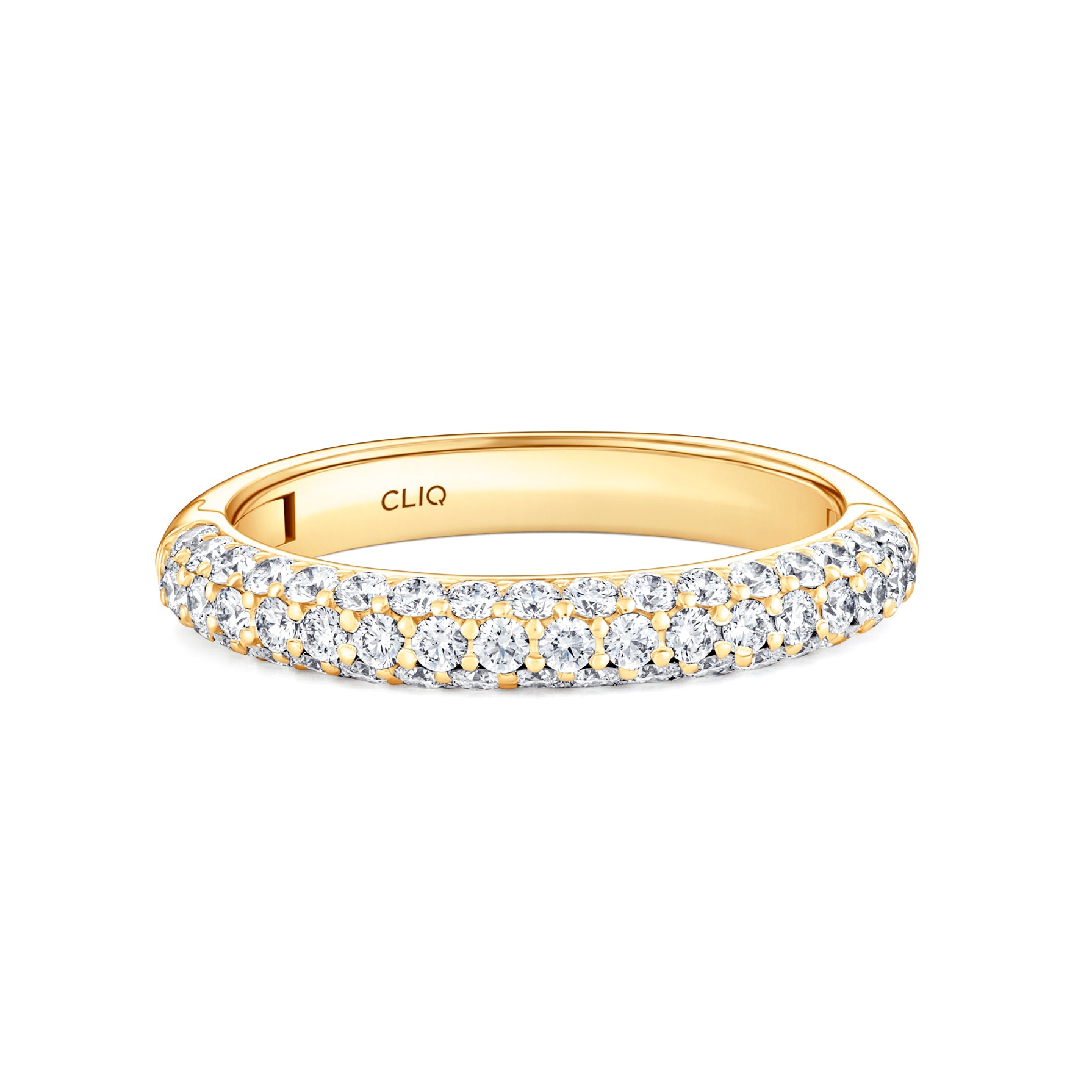 Cecily Domed Pavé Diamond Band