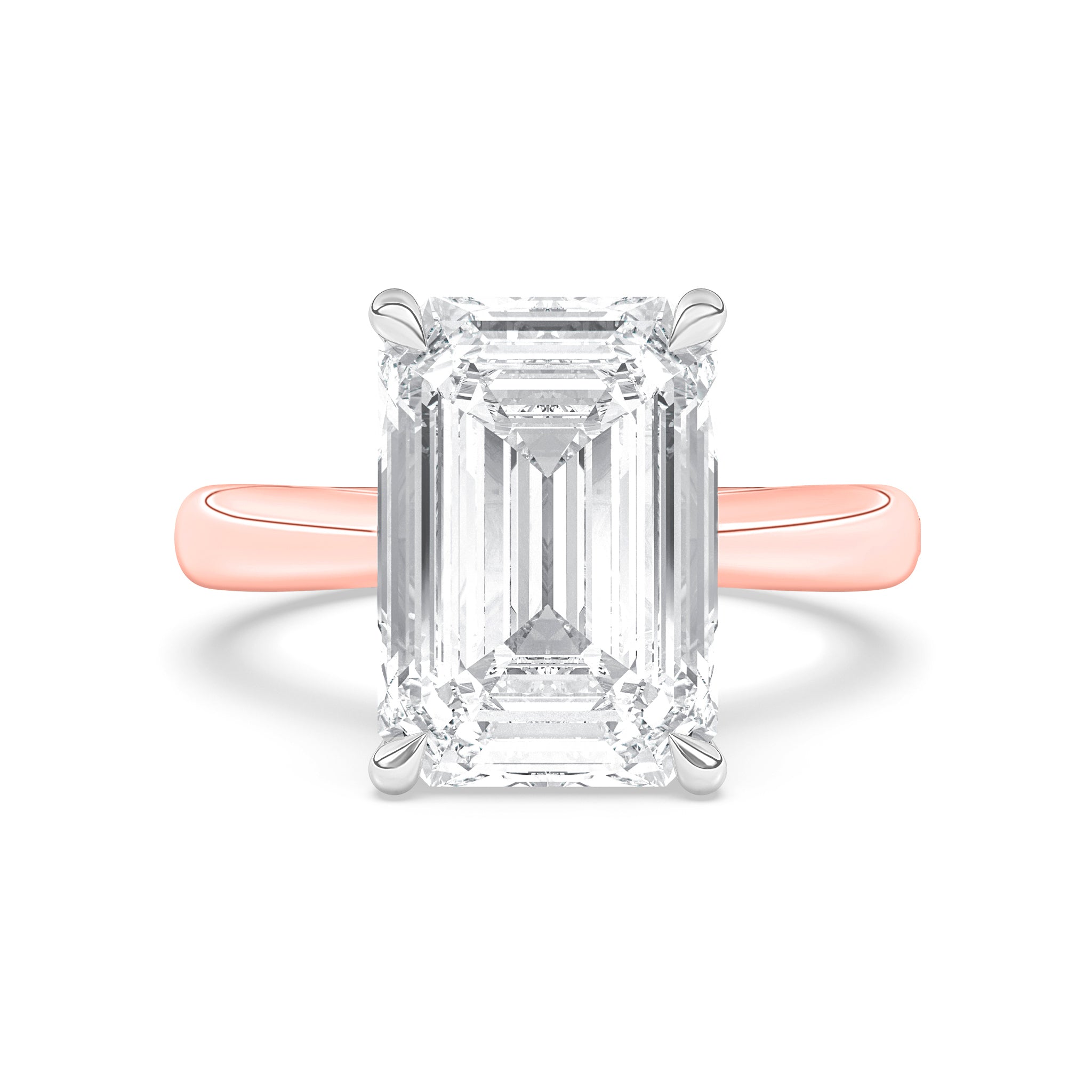 Crosby Emerald Cut Solitaire Engagement Ring