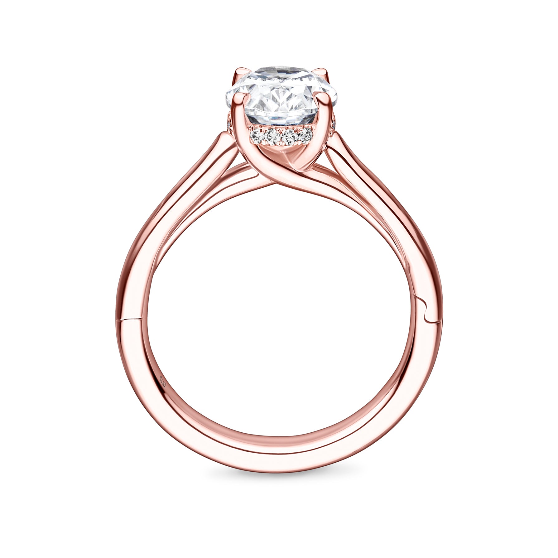 Kendal Hidden Halo Solitaire Engagement Ring